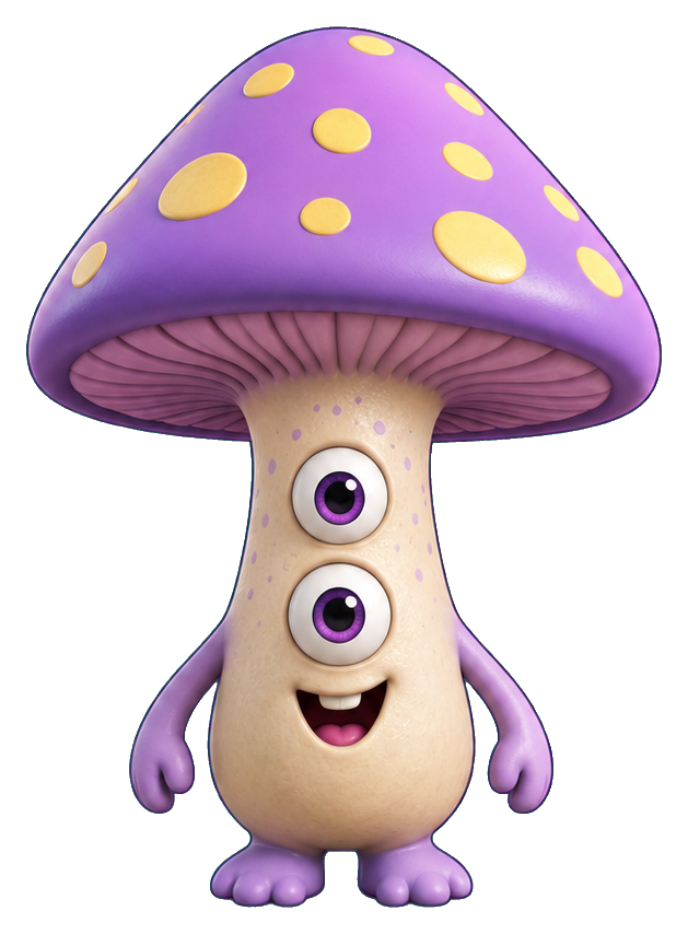 Preview for Mushroom Cap Alien Sticker