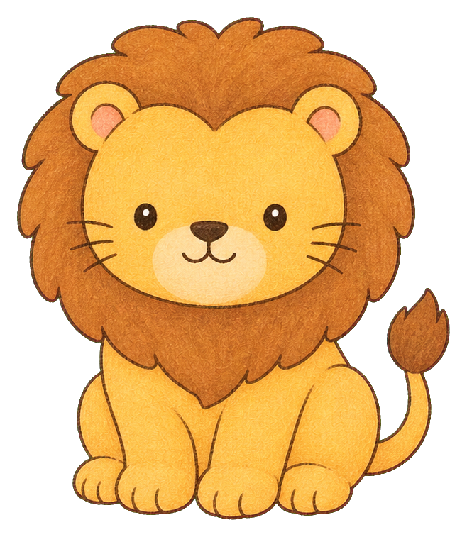 Preview for Cute Lion Sticker Graphic
