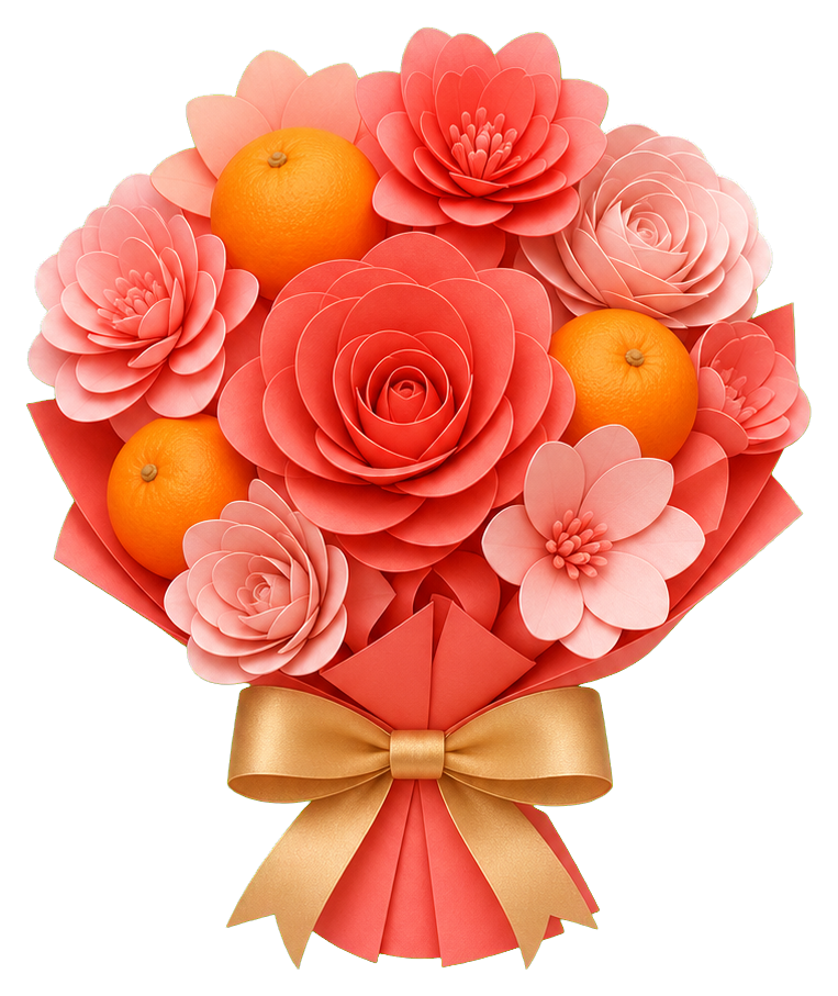 Preview for Citrus Flower Bouquet Sticker For 30th Birthday