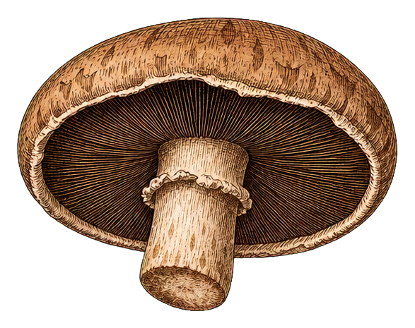 Preview for Vintage Portobello Mushroom Sticker