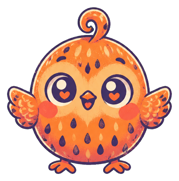 Preview for Papaya Speck Quail Chick Sticker