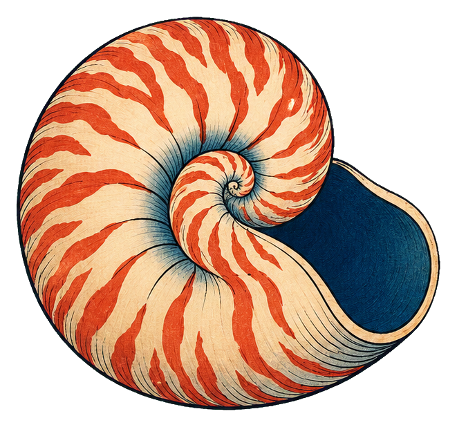 Preview for Ukiyo-e Ocean Nautilus Shell