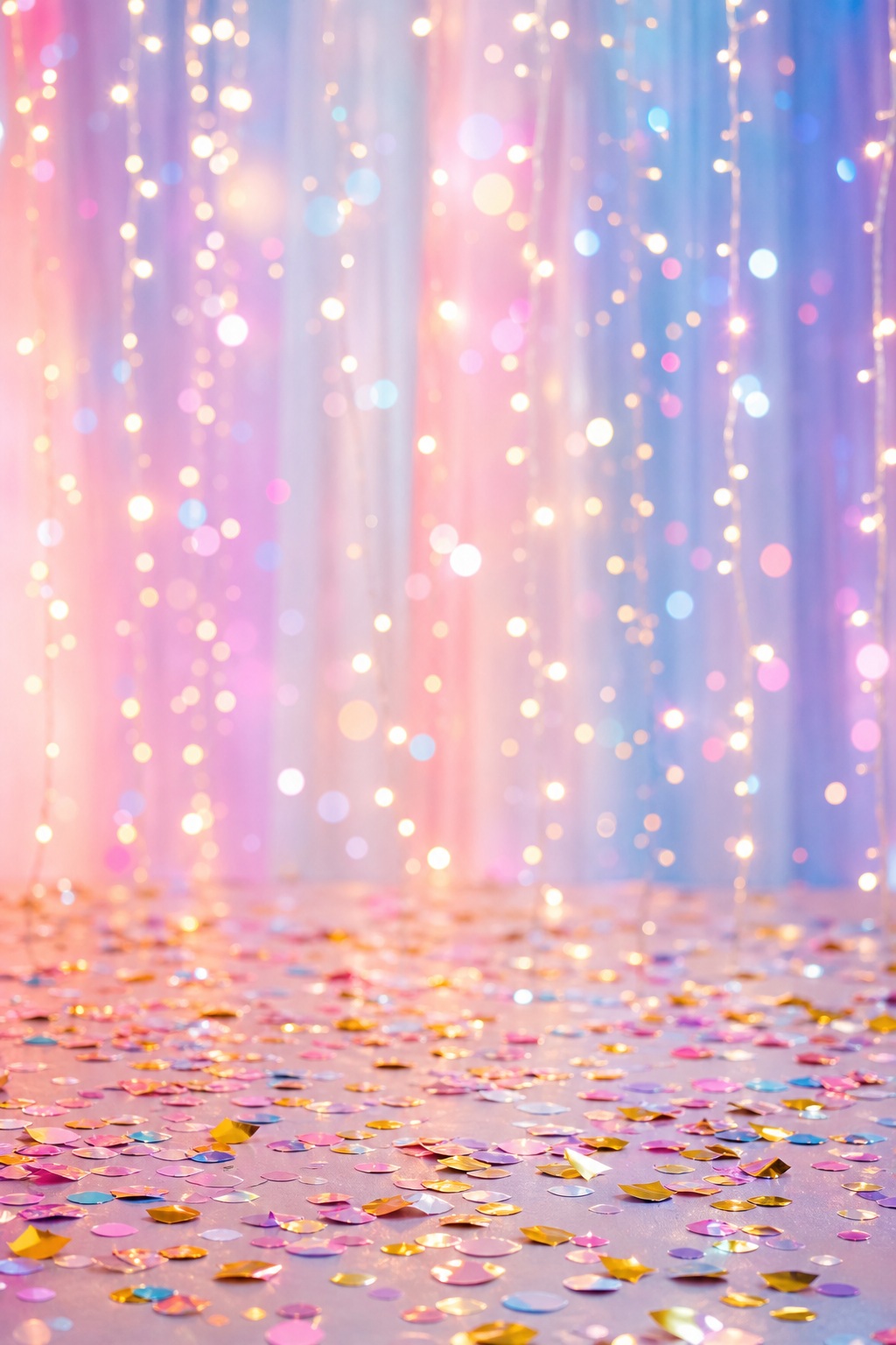 Preview for Vertical Pastel Party Lights Stock Background