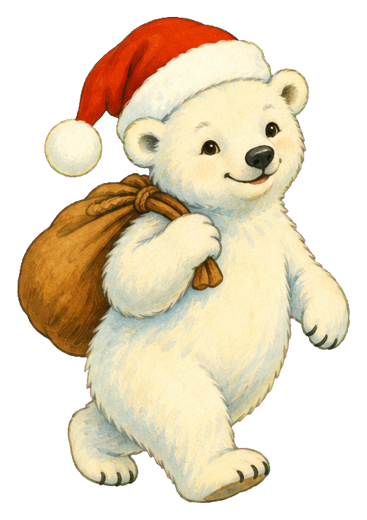 Preview for Polar Bear In A Santa Hat
