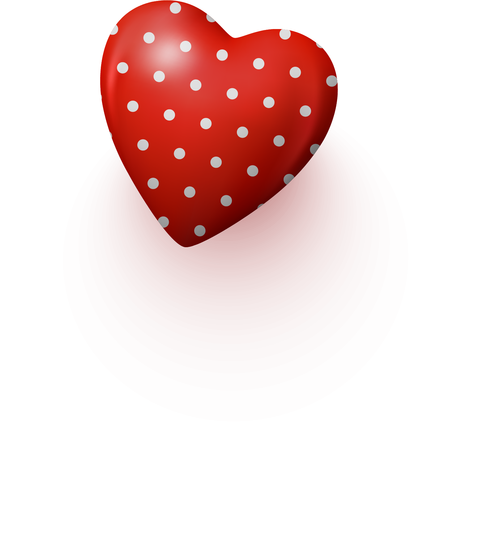 Preview for Red-heart-polka-dots-classic-hearts-sticker-c1506