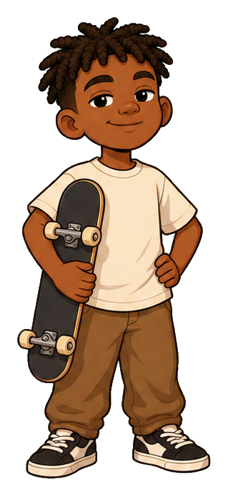 Preview for Confident Skateboarder Sticker