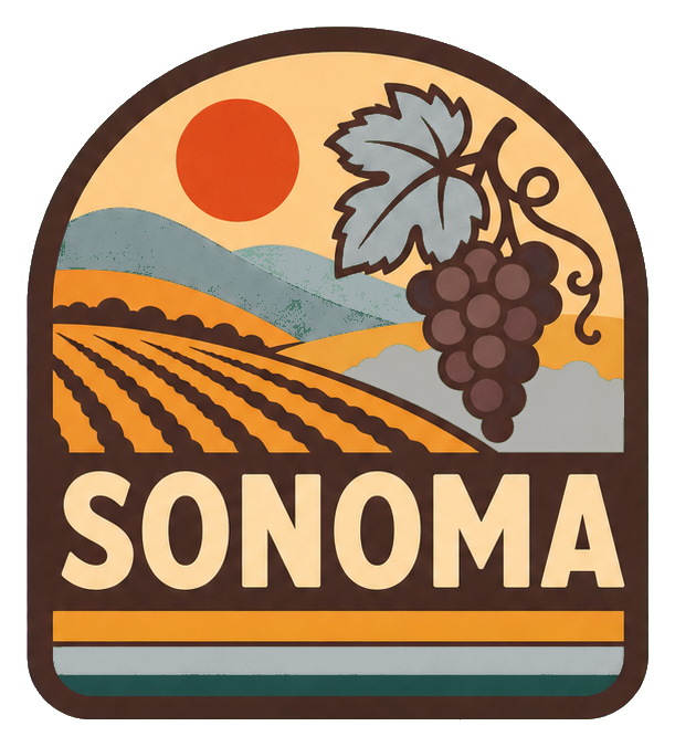 Preview for Sonoma Vineyard Retro Sticker