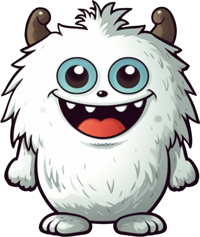 Preview for Cartoon-yeti-illustration-monsters-sticker-f87ef