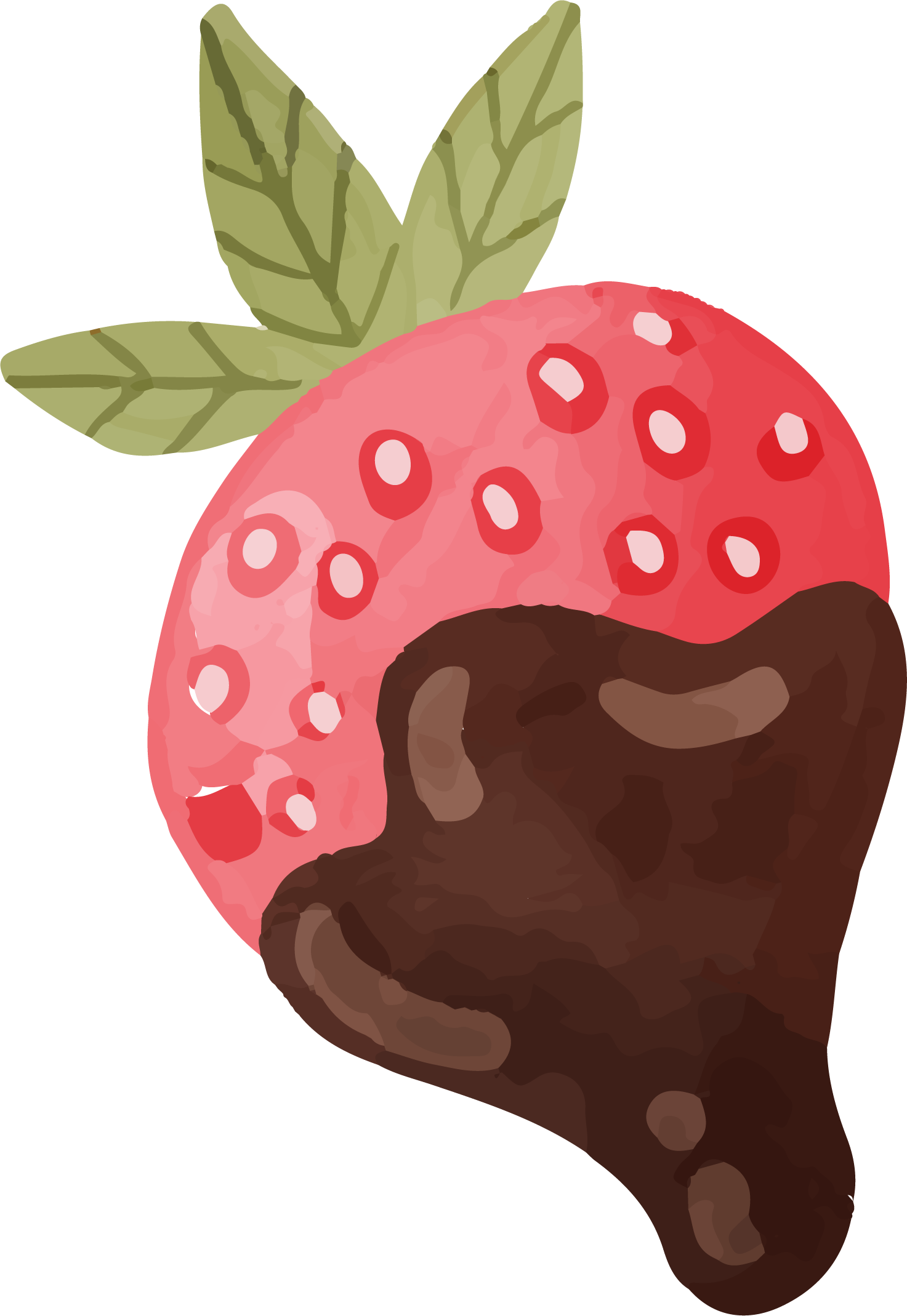 Preview for Chocolate-dipped-strawberry-illustration-watercolor-love-sticker-15e53