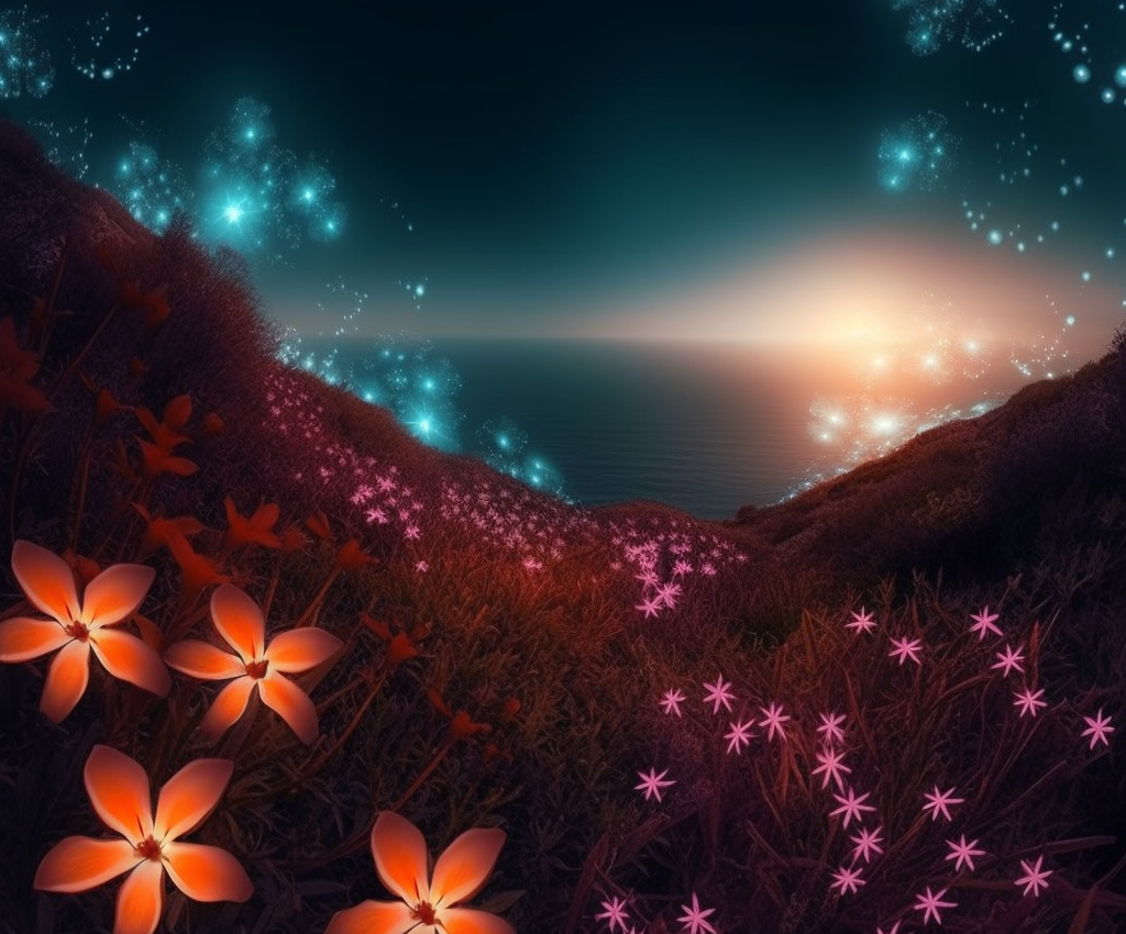 Preview for Ethereal-floral-landscape-art-ai-images-background-81d41