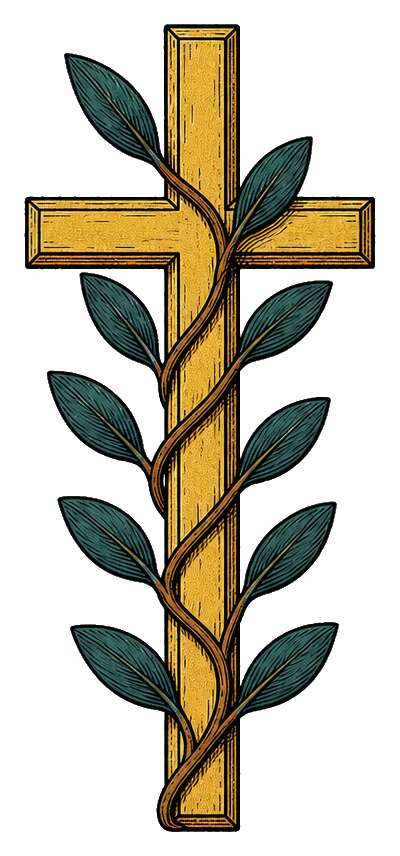 Preview for Olive Vine Cross Sticker