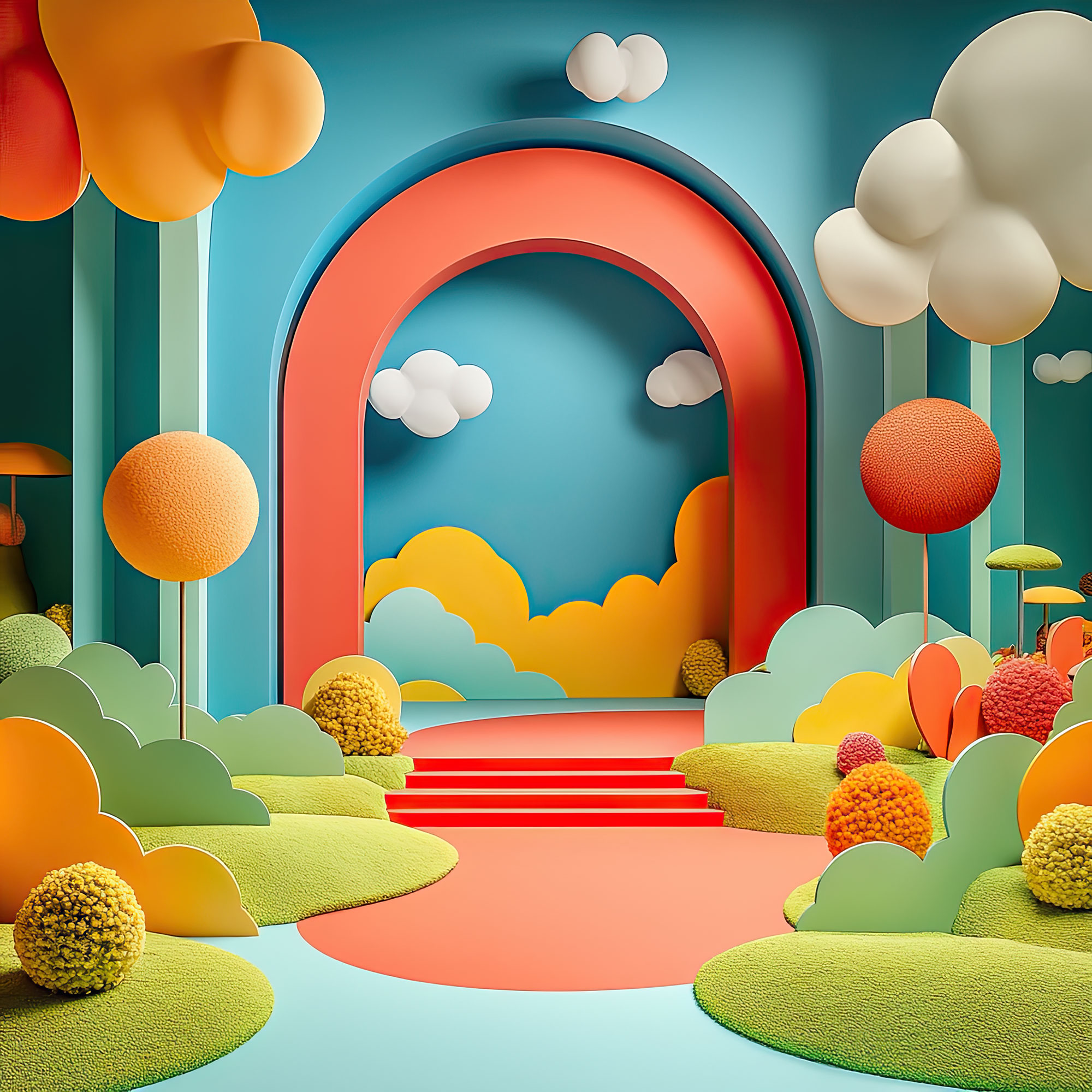 Preview for Modern-app-design-template-whimsical-backdrop-background-9719b