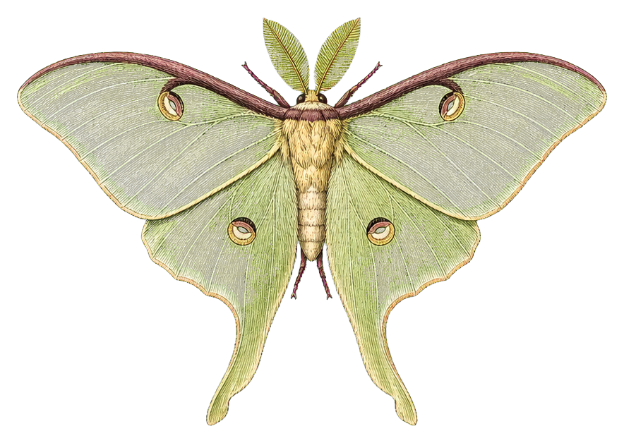 Preview for Luna Moth Sticker Graphic