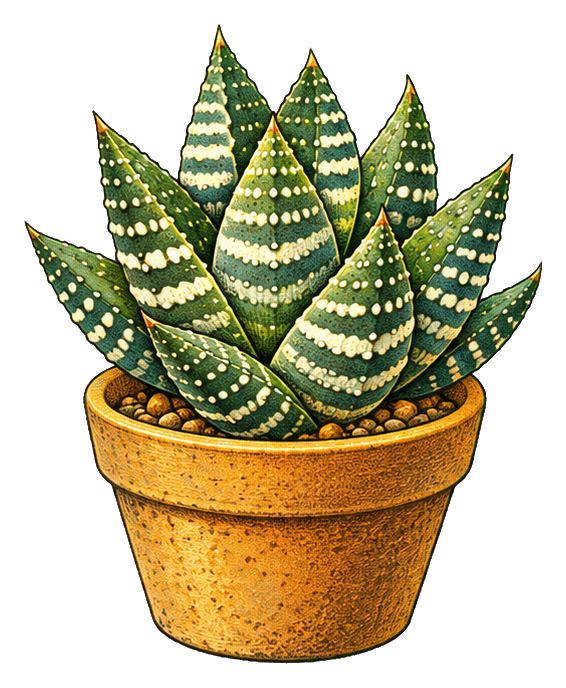 Preview for Vintage Succulent Zebra Haworthia