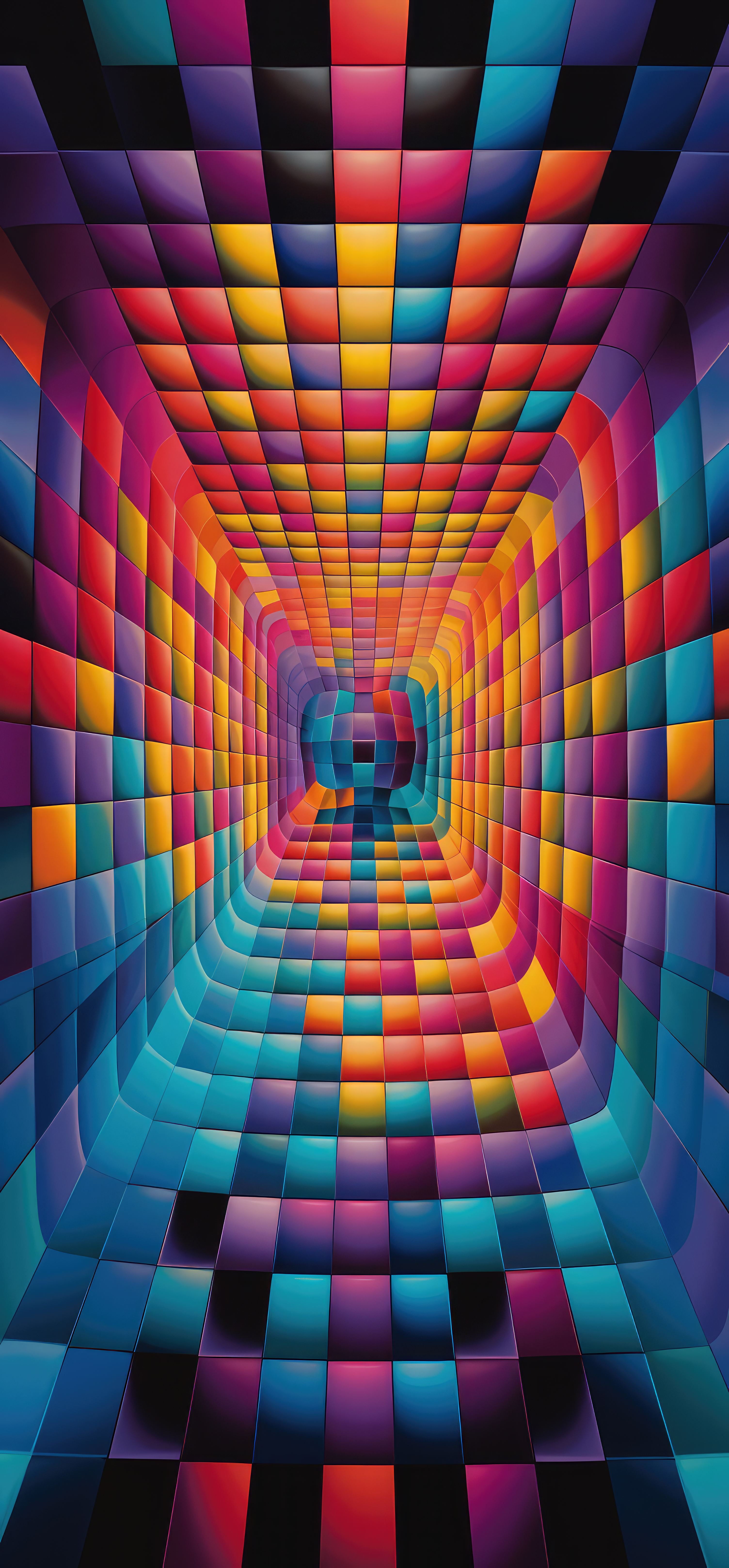 Preview for Vibrant-tunnel-vision-art-abstract-background-38c0d