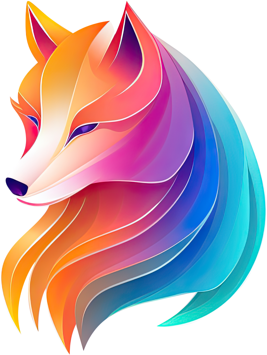Preview for Colorful-fox-logo-illustration-logo-animal-sticker-02928