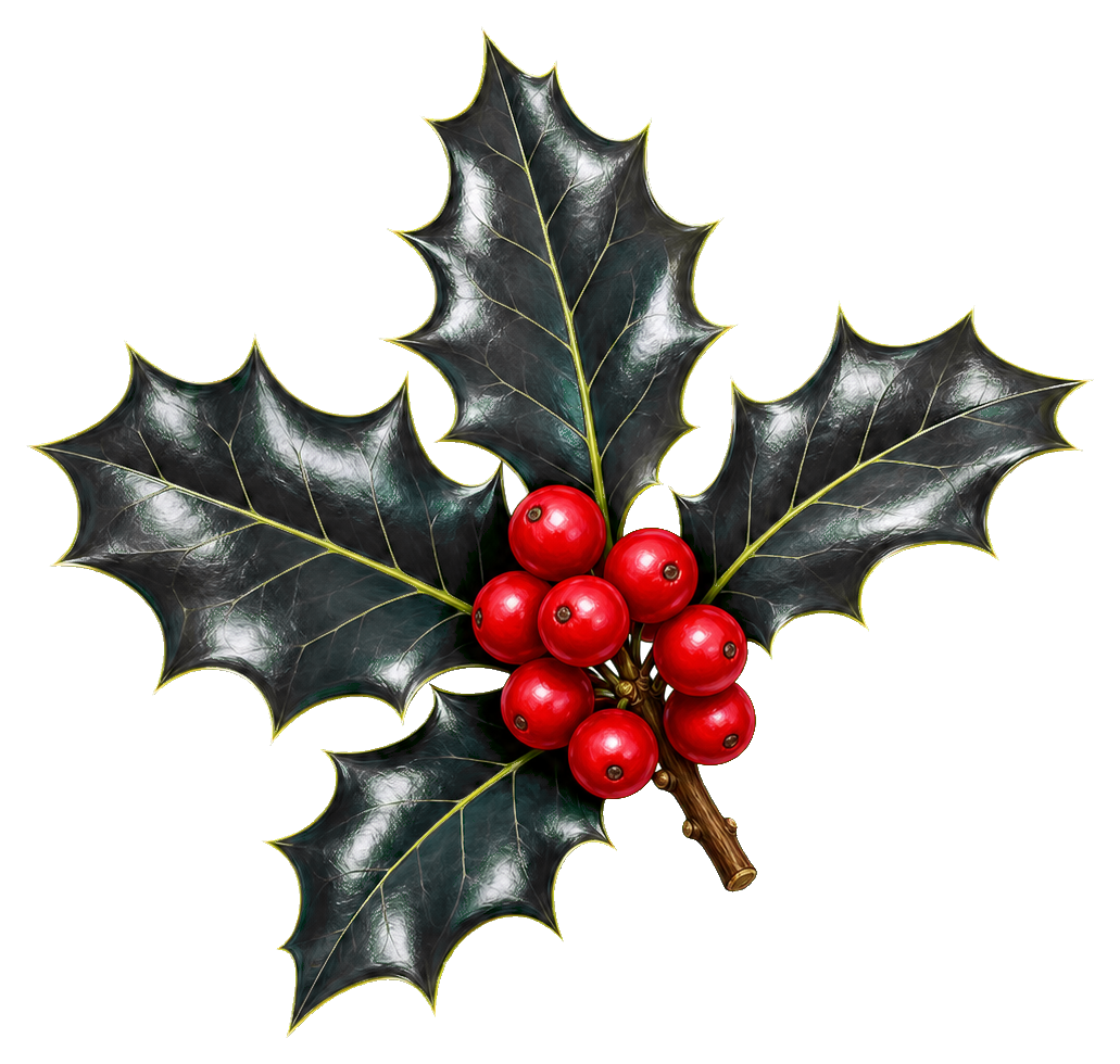Preview for Holly Sprig Christmas Sticker