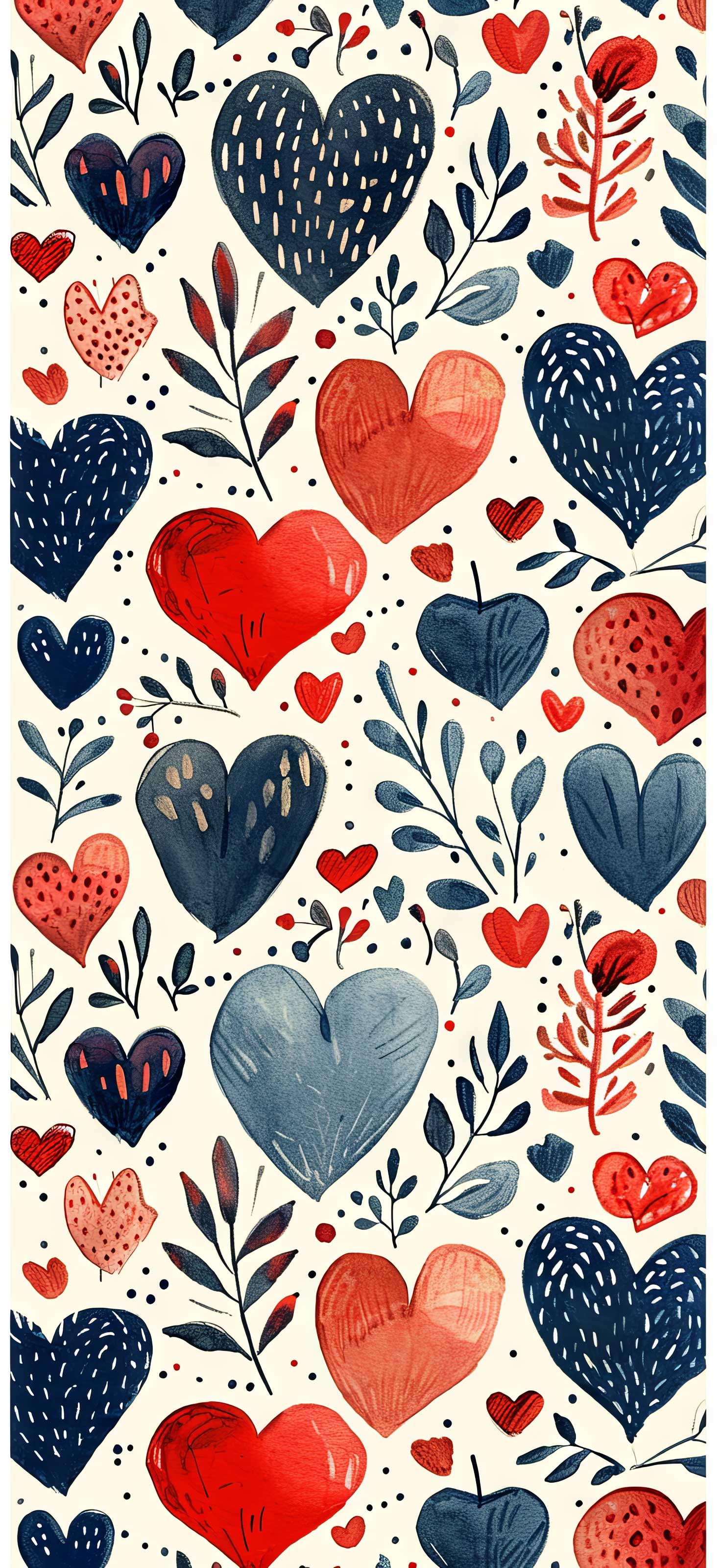 Preview for Valentines-heart-pattern-design-heart-phone-background-4d401