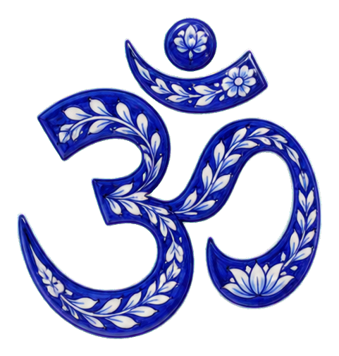 Preview for Blue White Om Symbol Sticker
