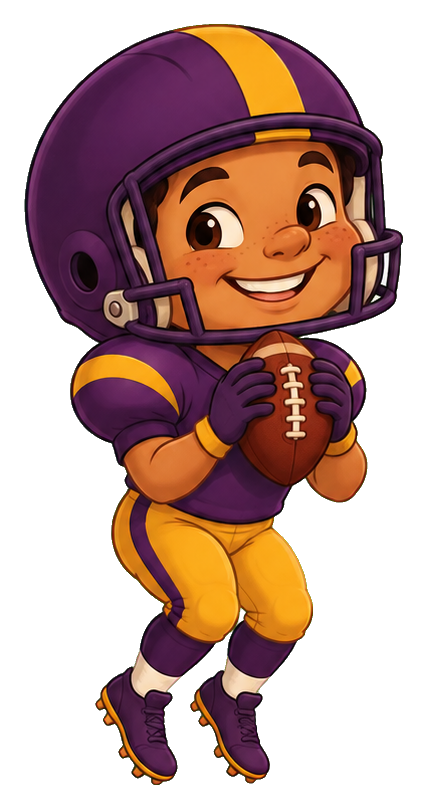 Preview for Plum Tiptoe Receiver Football Sticker