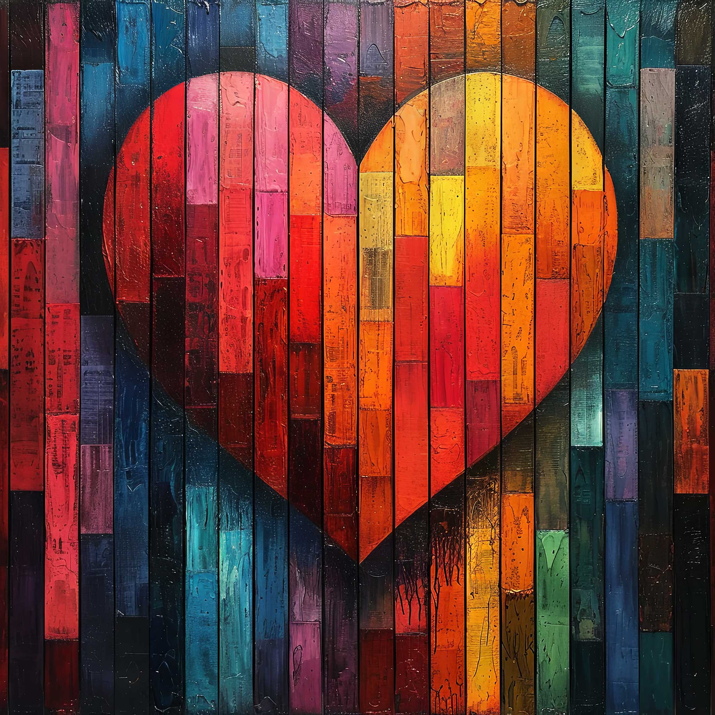 Preview for Vibrant-heart-artwork-love-background-ff1ec