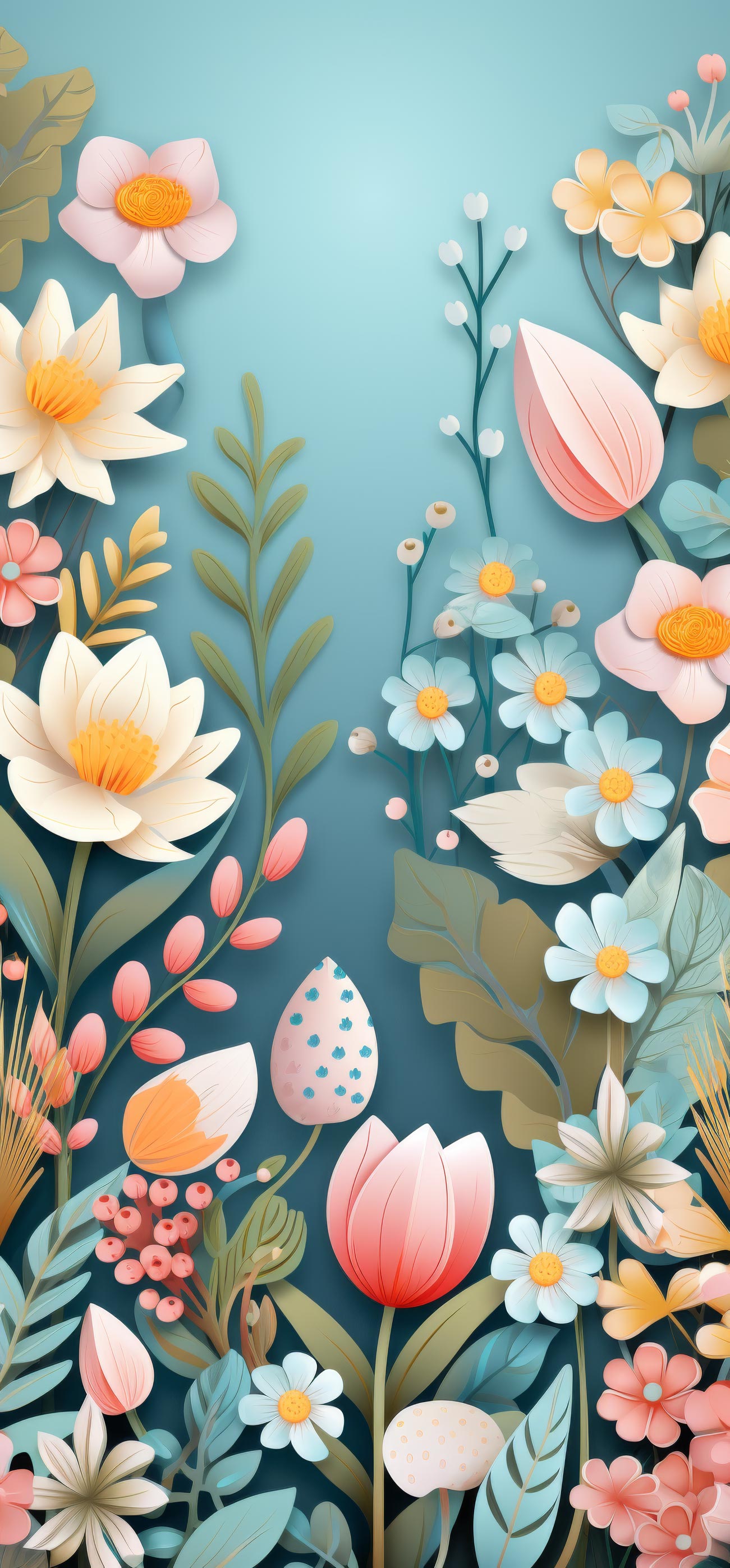 Preview for Easter-floral-background-easter-phone-f1328