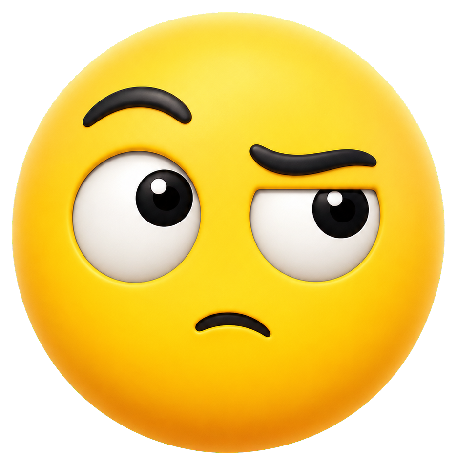 Preview for Skeptical Raised Brow Face Sticker