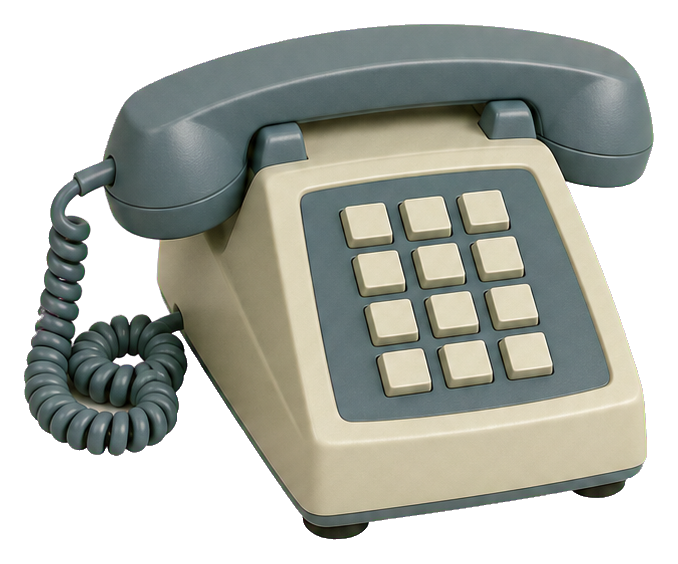 Preview for Push Button Corded Telephone Sticker