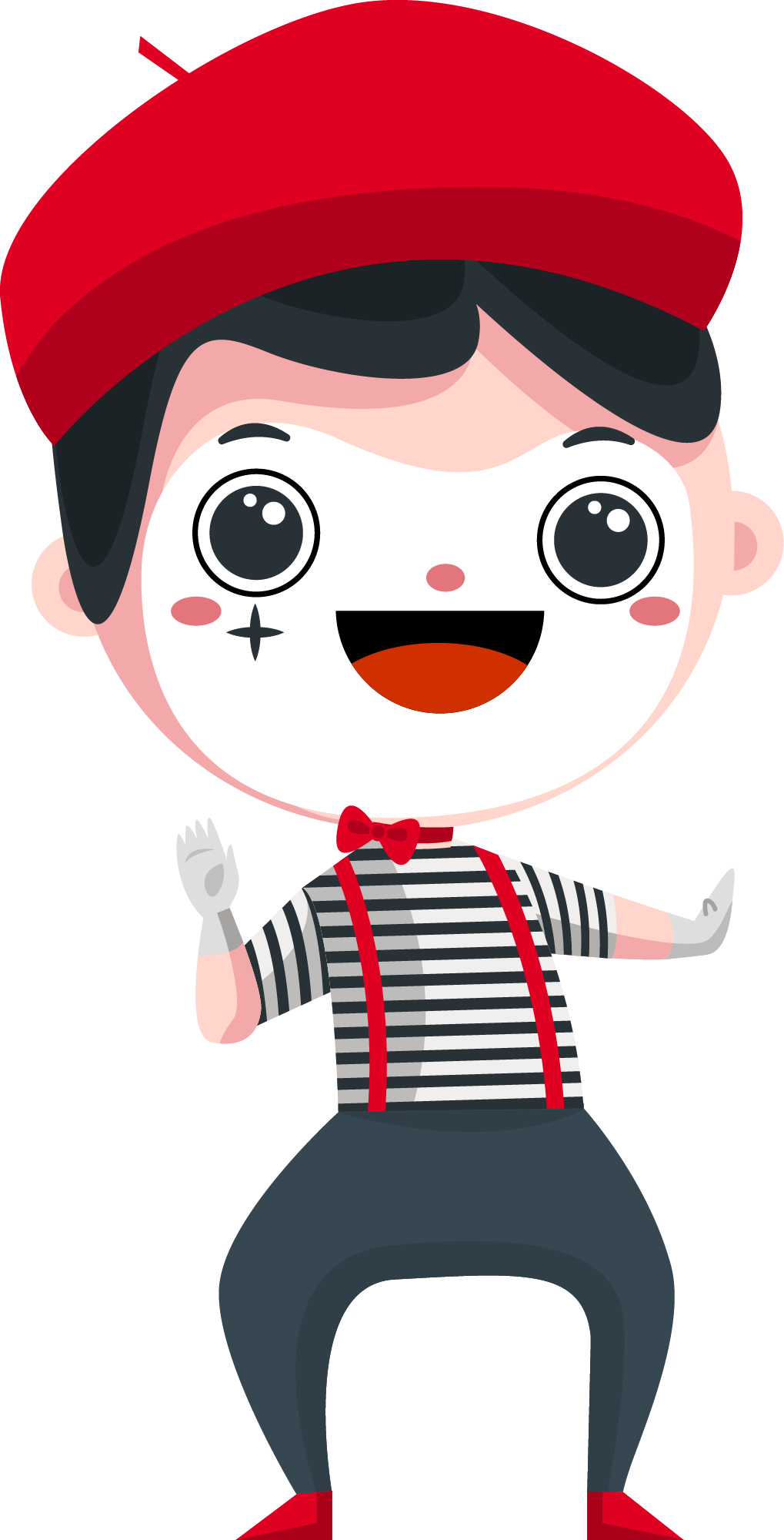 Preview for Cartoon-mime-character-halloween-costume-sticker-902cd