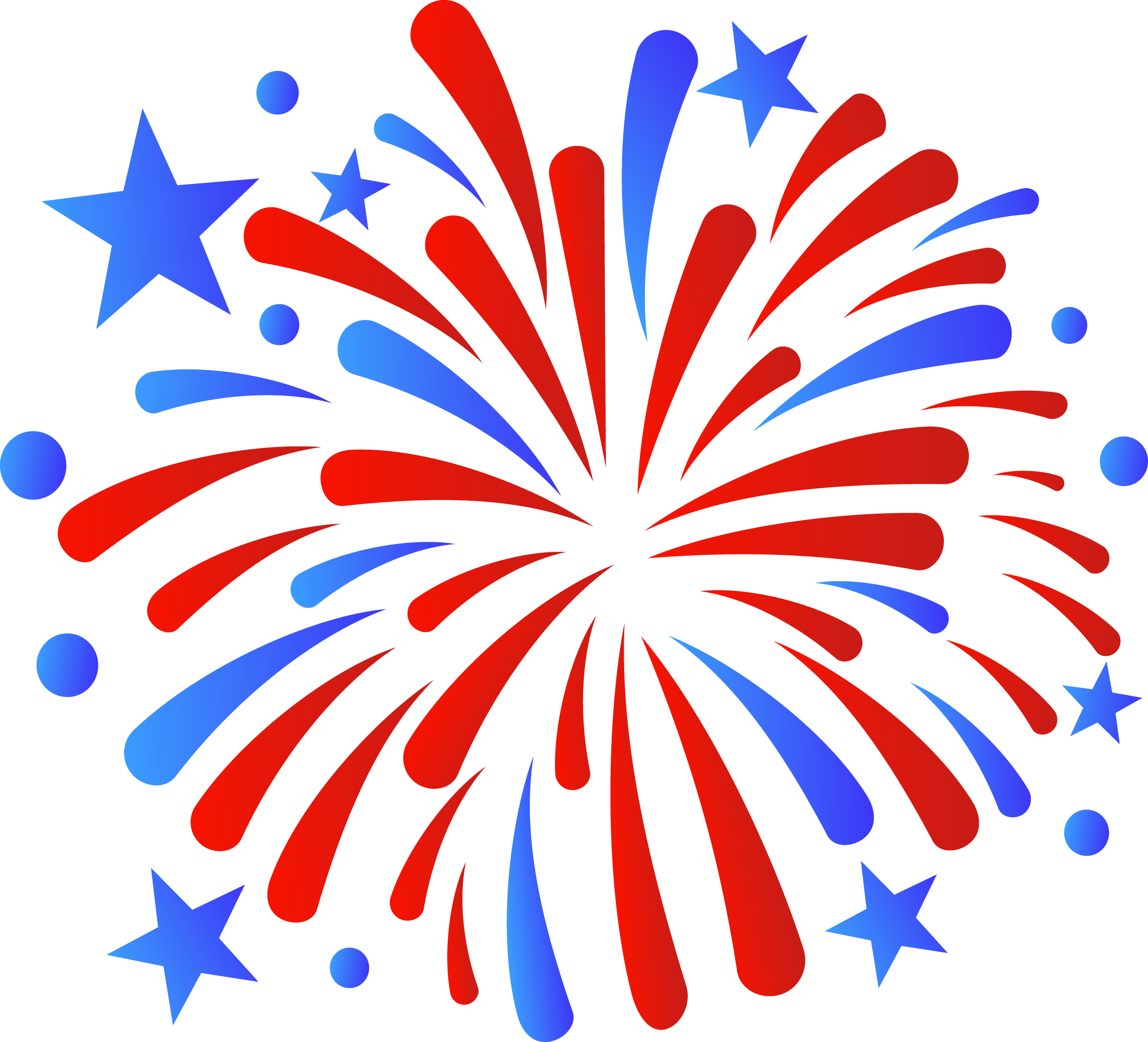 Preview for Red-blue-fireworks-illustration-fourth-of-sticker-a3ce8