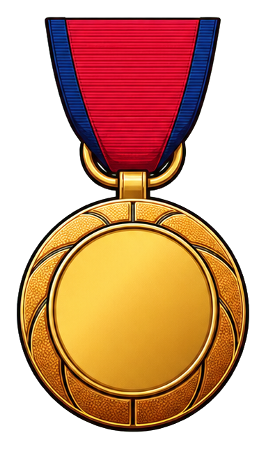 Preview for Basketball Medal Sticker