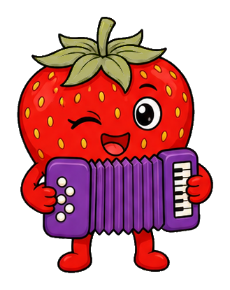 Preview for Strawberry Accordion Sticker