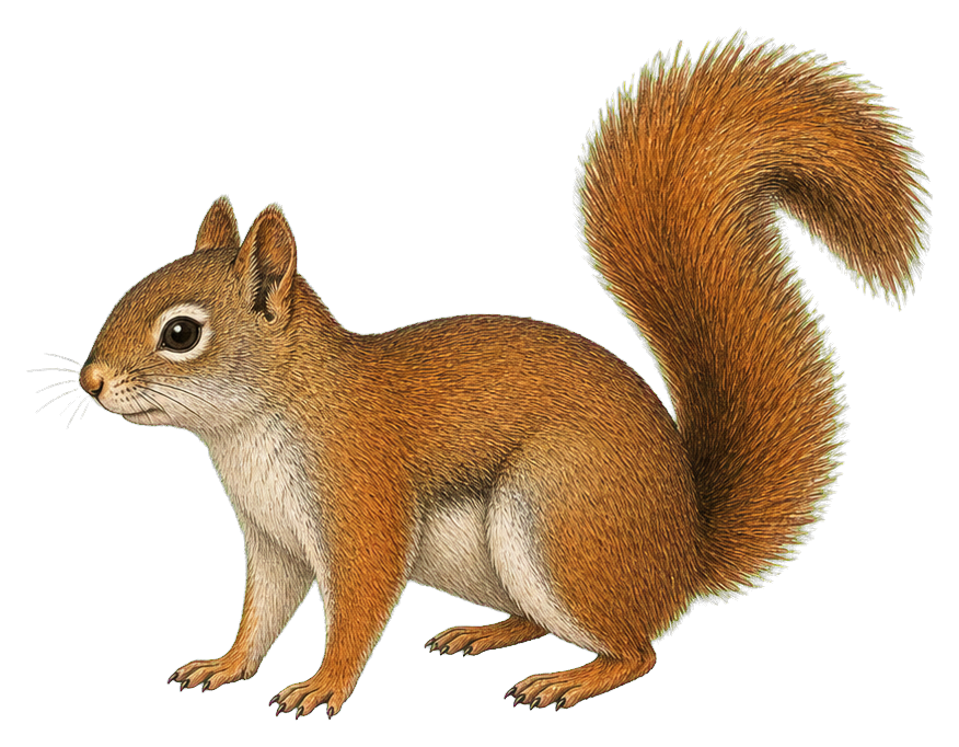 Preview for North American Red Squirrel Sticker