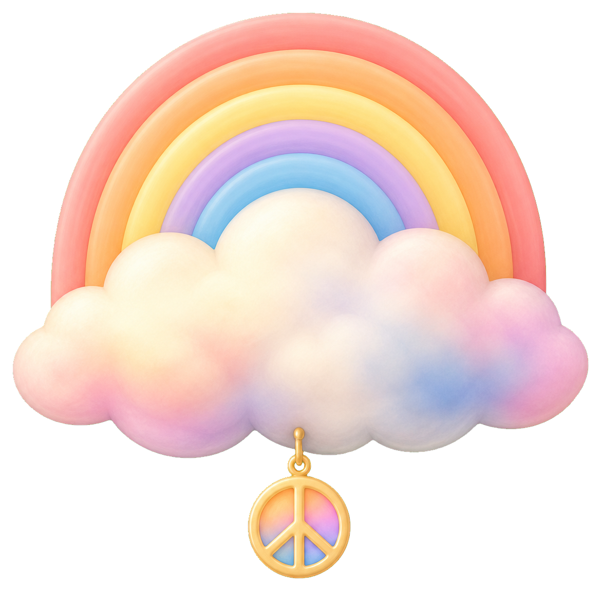 Preview for Peace Cloud Rainbow Sticker