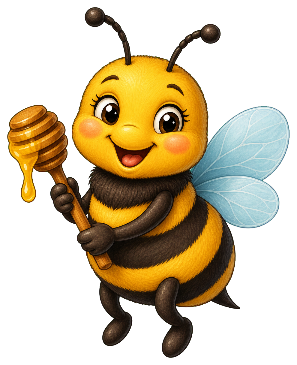 Preview for Bee Sticker Graphic For Fun Designs