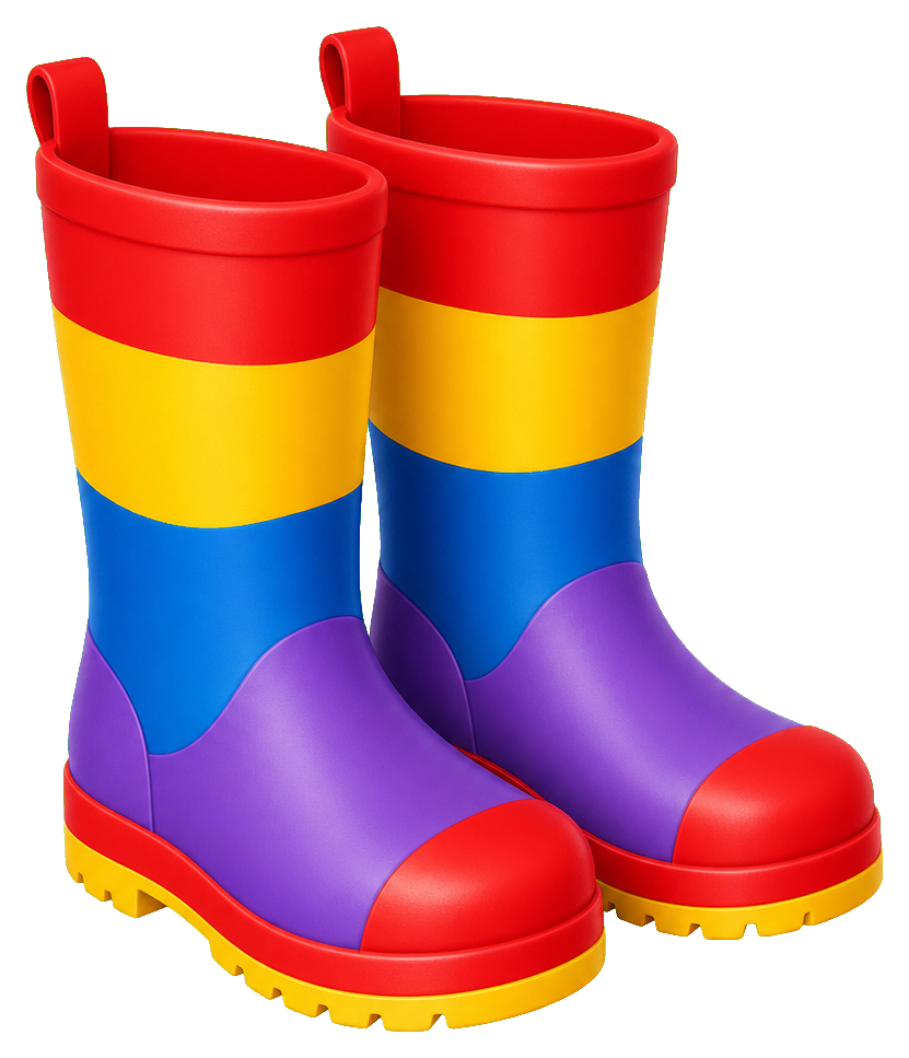 Preview for Colorful Rain Boots Sticker