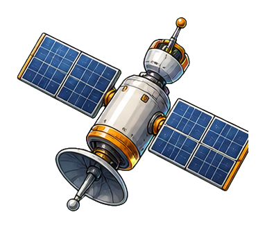 Preview for Satellite Sticker For Space Designs