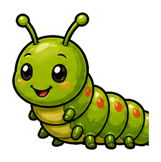 Preview for Caterpillar Sticker Graphic For Designs