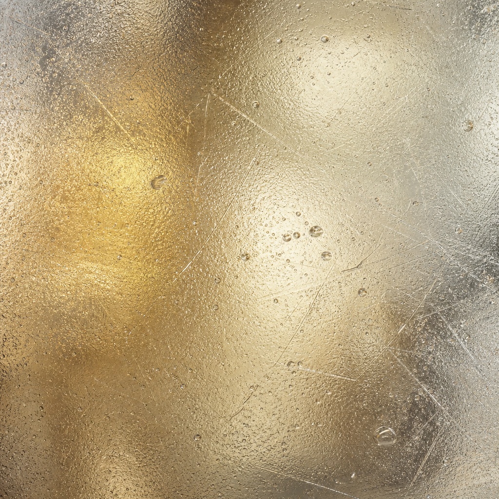 Soft champagne frosted glass texture with a minimal abstract surface