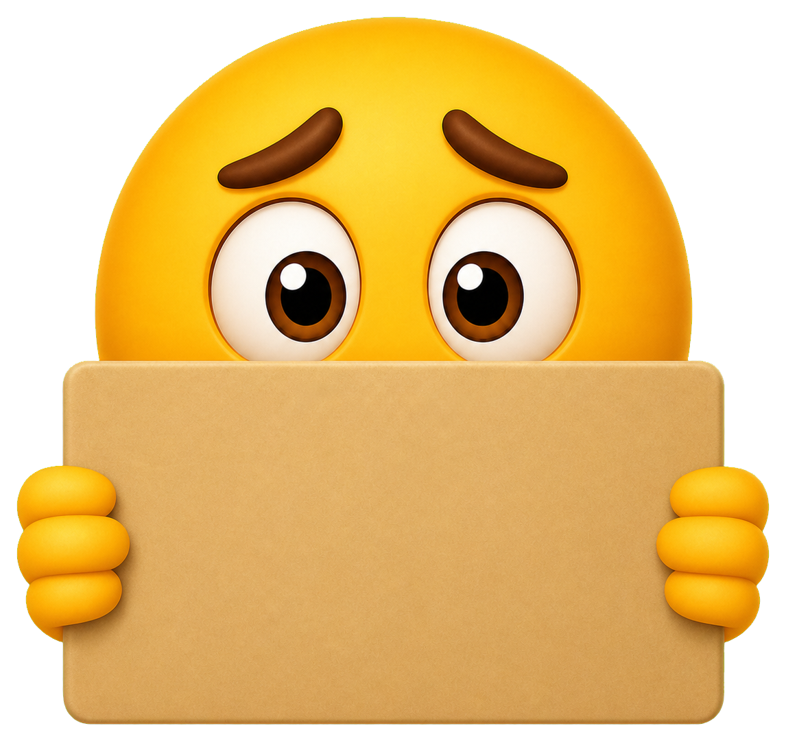 Preview for Blank Sign Face Sticker For Memes And Designs