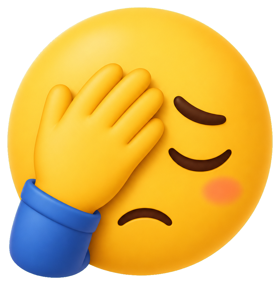 Preview for Facepalm Face Sticker For Reactions