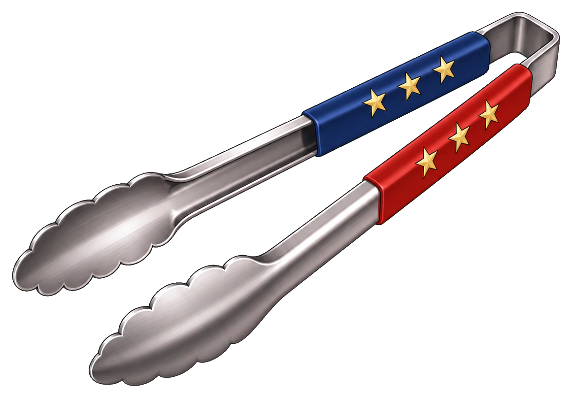 Preview for Grill Tongs Sticker For 4th Of July Designs