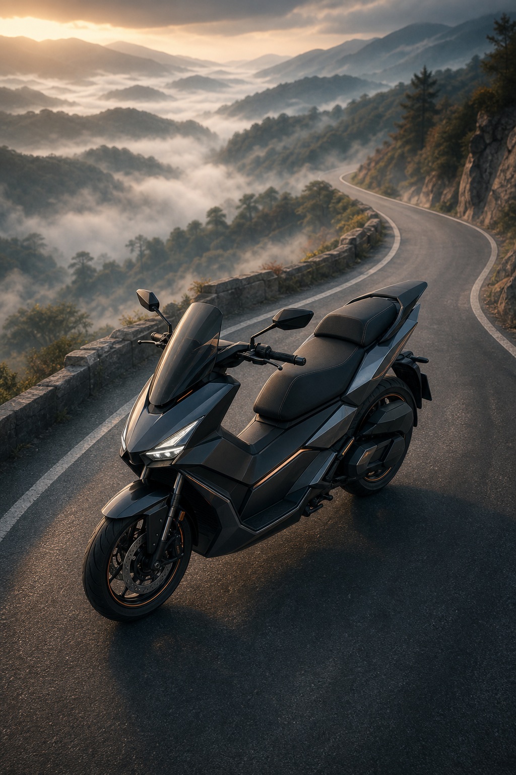Preview for Motorcycle Mist Stock Background