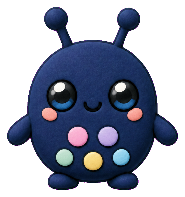Preview for Navy Nebula-freckle Alien Sticker
