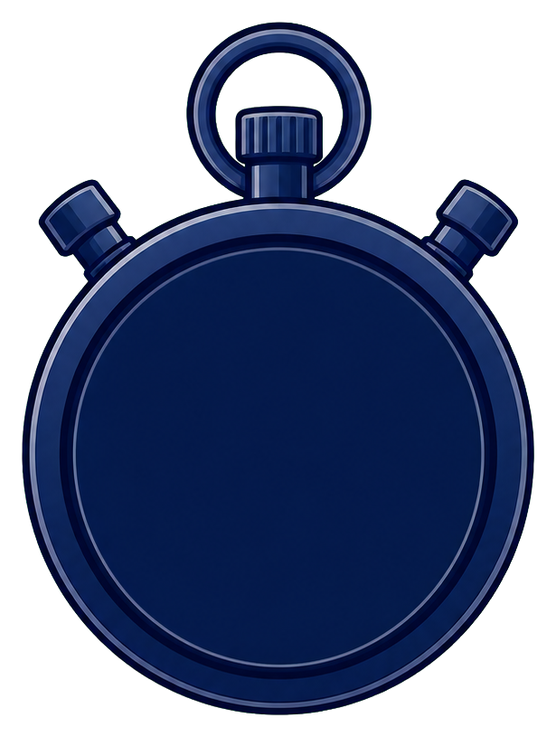 Preview for Navy Blank Stopwatch Sticker