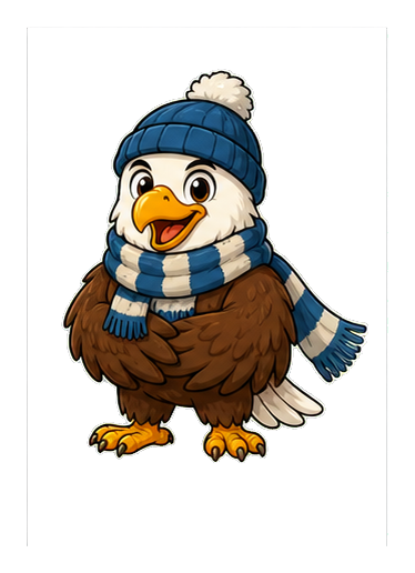 Preview for Winter Scarf Eagle Sticker