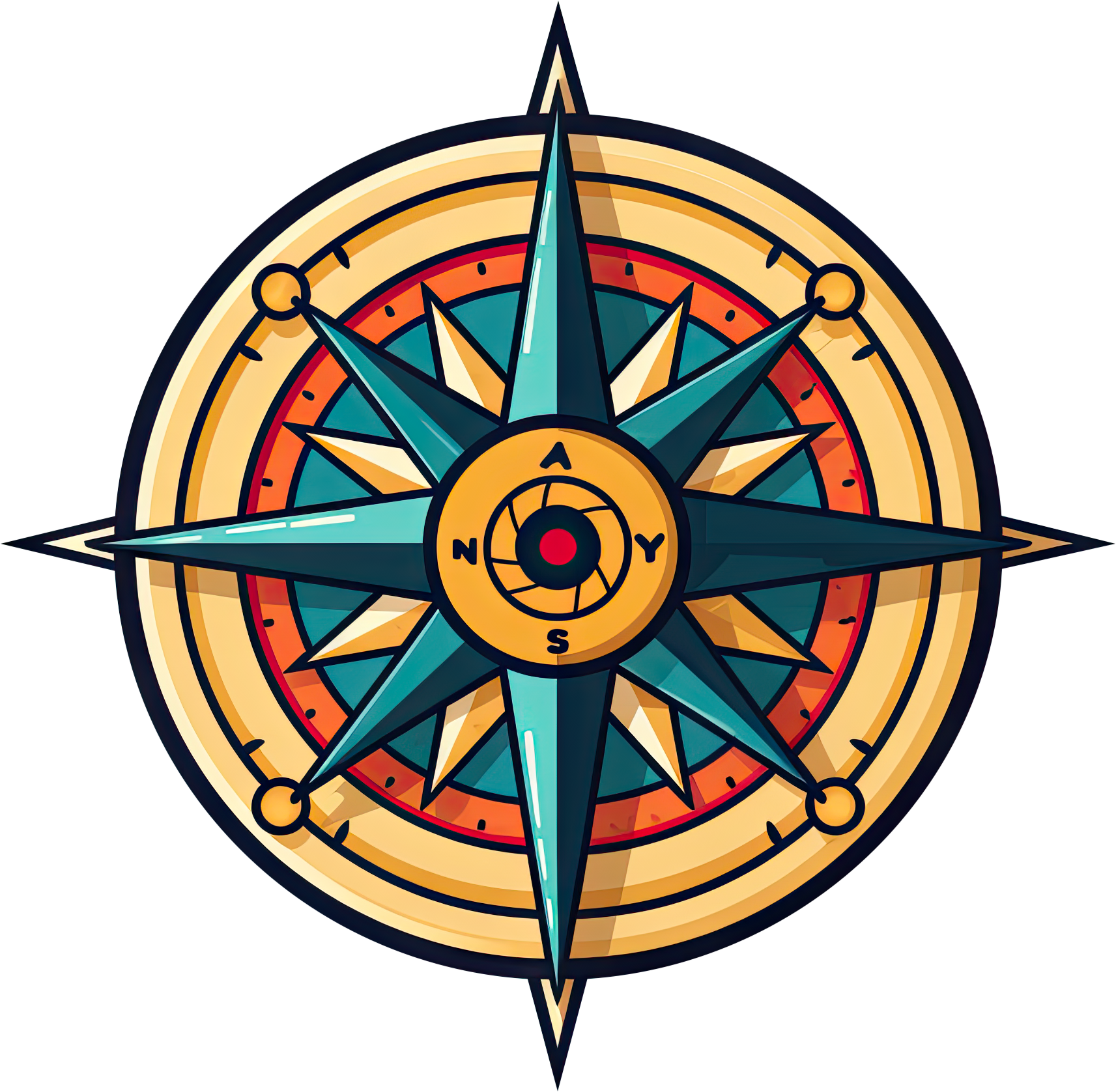 Preview for Compass-rose-icon-design-logo-object-sticker-cd0c9