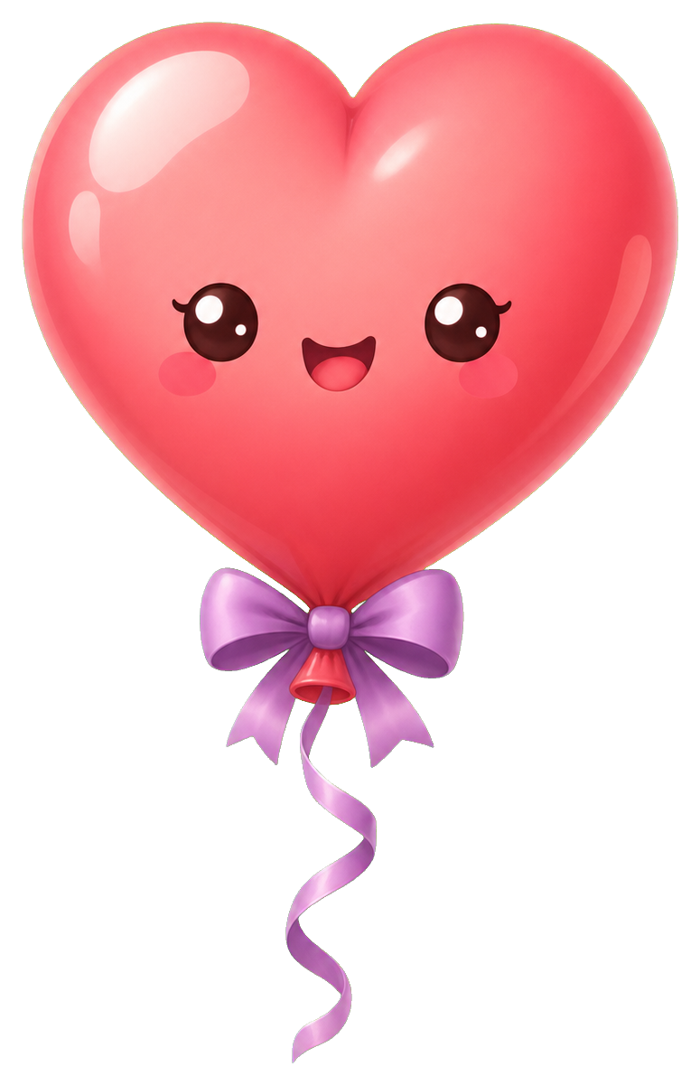 Preview for Heart Balloon Sticker