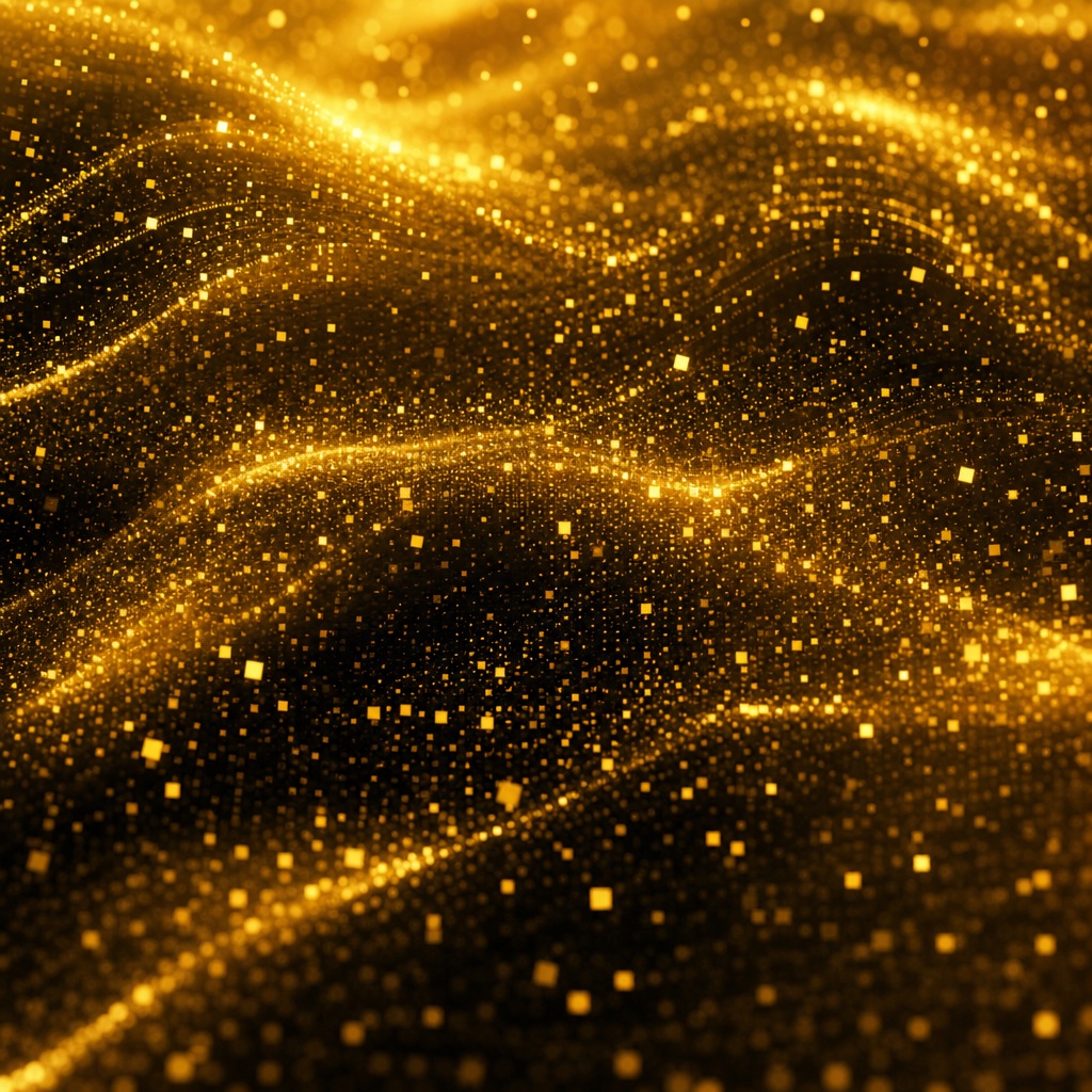 Preview for Square Gold Signal Dust Abstract Background