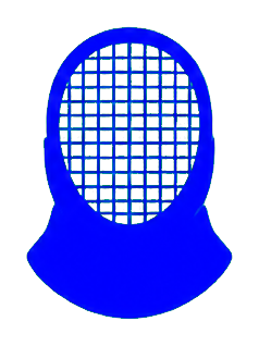 Preview for Cartoon Fencing Mask Sticker